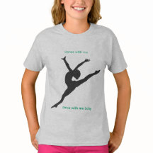 The Playground T-Shirt with dancer in steel gray