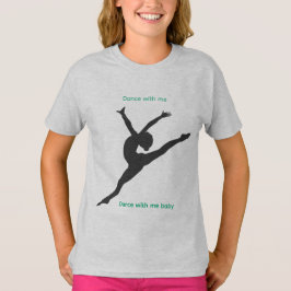 Camiseta The Playground T-Shirt with dancer in steel gray