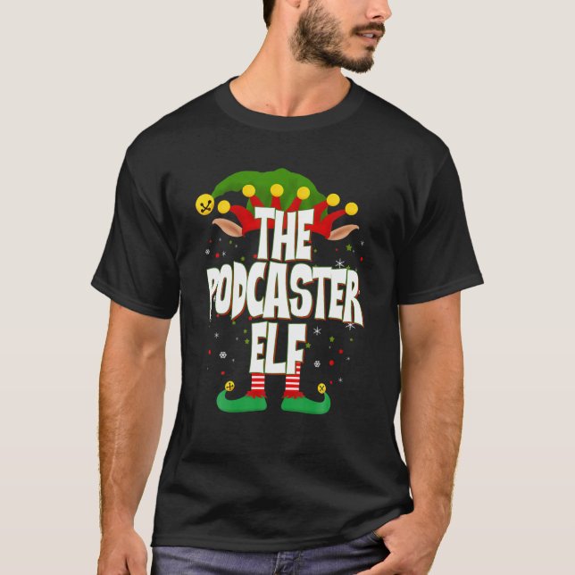 Camiseta The Podcaster Elf Christmas (Anverso)