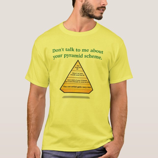 Camiseta THE-PYRAMID, no hablan conmigo sobre su pyrami… (Anverso)