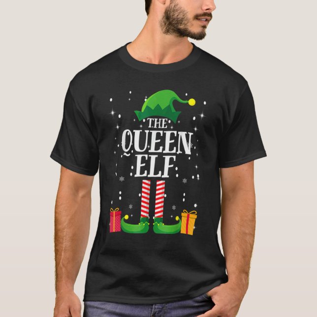 Camiseta The Queen Group Matching Family Christmas Holiday (Anverso)