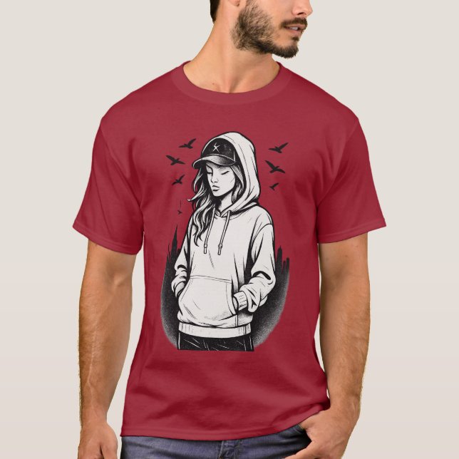 Camiseta The Raven and the Heart of Light (Anverso)