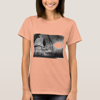 Camiseta The Raven - Nevermore Sunbeams & Tree B&W