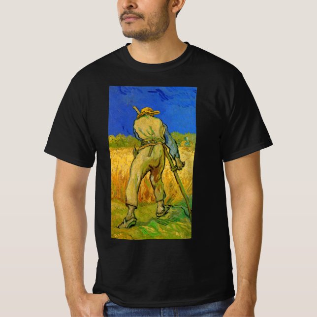 Camiseta The Reaper (después de Millet) de Vincent van Gogh (Anverso)