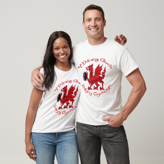Camiseta The Red Dragon Inspires Action Welsh Rugby Red (Unisexo)