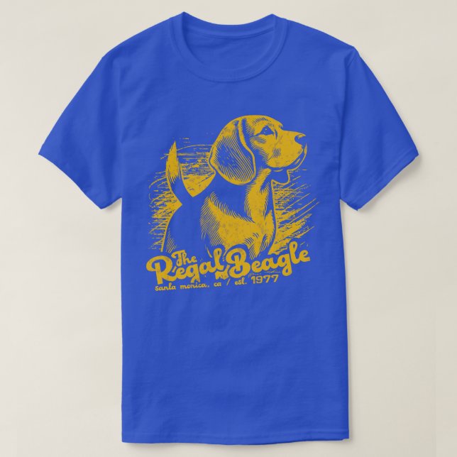 Camiseta The Regal Beagle 1977 Threes Company 1 (Diseño del anverso)