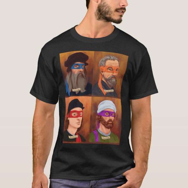 Camiseta The Renaissance Ninja Artists family (Anverso)