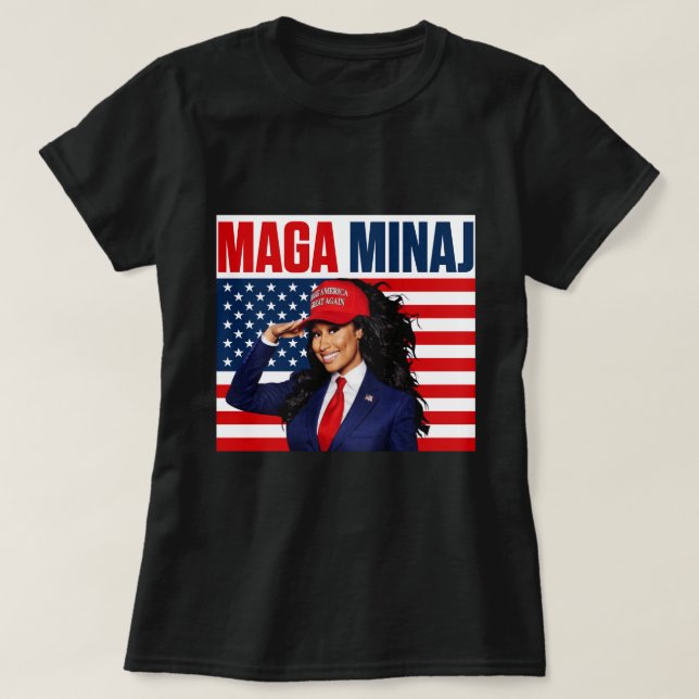 Camiseta The Rise Of  Maga Minaj And Trump (Diseño del anverso)