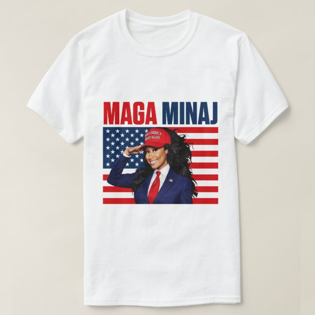 Camiseta The Rise Of  Maga Minaj And Trump (Diseño del anverso)