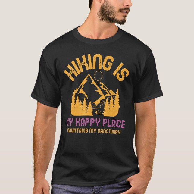 Camiseta The River Is My Happy Place Hand Drawn River Campi (Anverso)