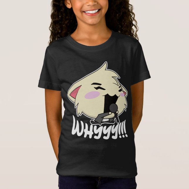 Camiseta The Rock Star Cat - Whyyyyy (Anverso)
