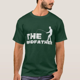 Camiseta The Rodfather Funny Fishing Hunting Mens Father 