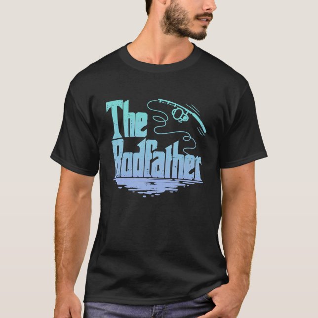 Camiseta The Rodfather Funny Fishing Parody (Anverso)