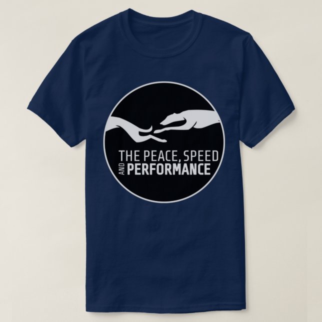 CAMISETA THE RUNNING SIGHTHOUNDS FOR FAST DOGS LOVERS (Diseño del anverso)