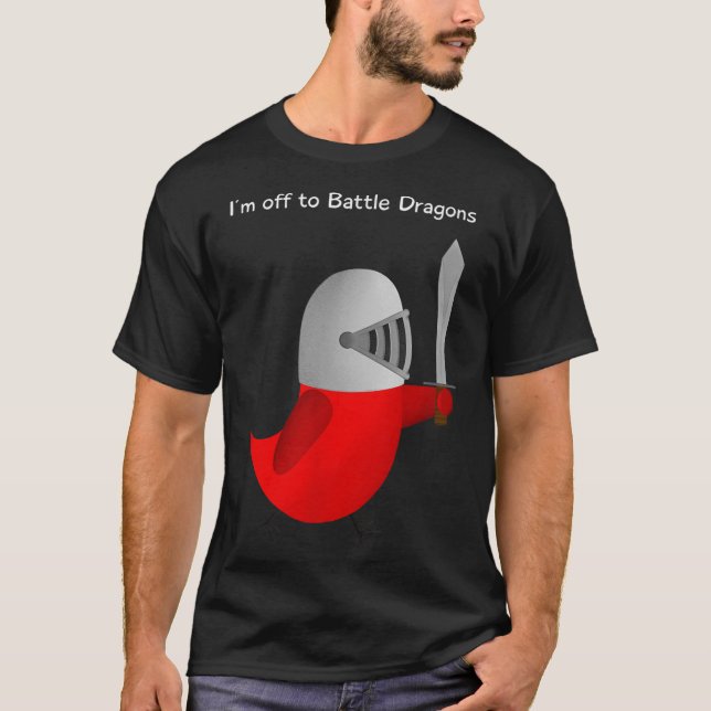 Camiseta The Sammy Bird - I'm Off To Battle Dragons  (Anverso)