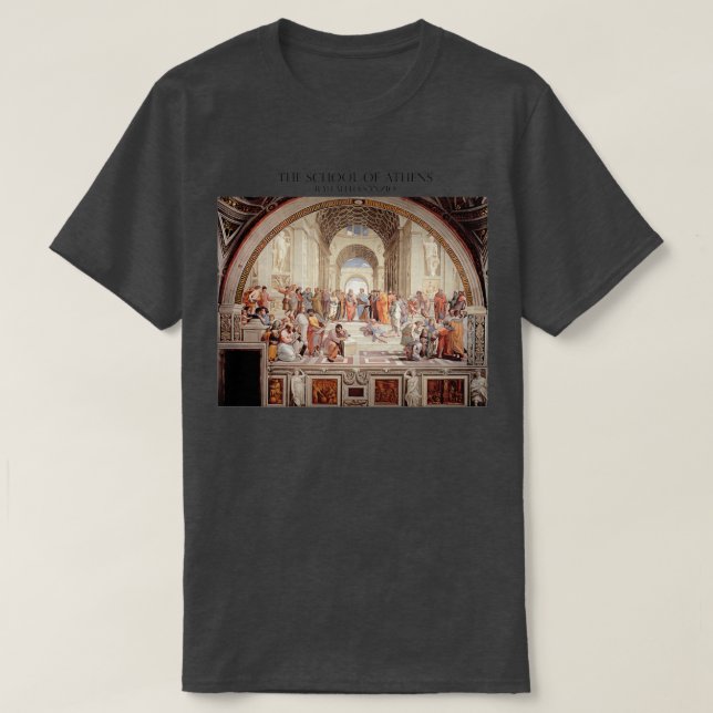 Camiseta The School of Athens (Diseño del anverso)
