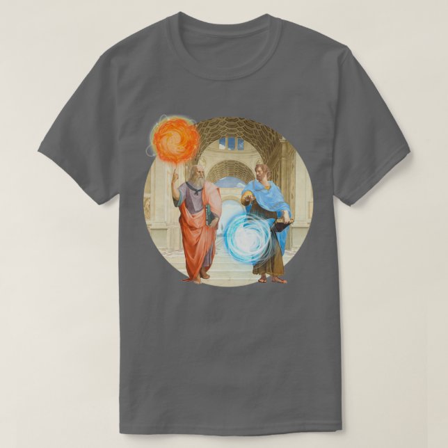 Camiseta The school of athens plato vs aristotle (Diseño del anverso)