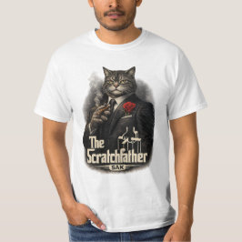 Camiseta The Scratchfather | Mafia Cat Parody T-Shirt | SAK