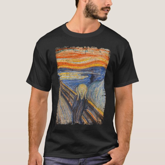 Camiseta The Scream By Edvard Artist Munch Famous Painting (Anverso)