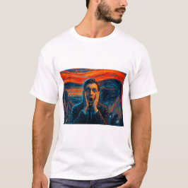 Camiseta The Scream Reimaginado – Expresión Audaz para Homb
