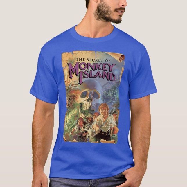 Camiseta The Secret of Monkey Island retro (Anverso)