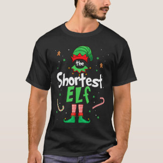 Camiseta The Shortest Elf  Xmas Matching Christmas For Fami