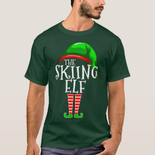 Camiseta The Skiing Elf Family Matching Group Christmas