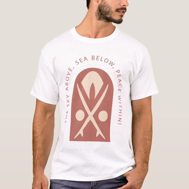 Camiseta The Sky Above Sea Below Peace Within (Anverso)