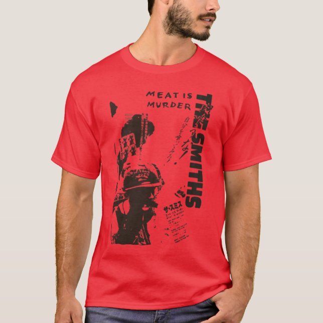 Camiseta The Smiths Meat is Murder Japanese green variant (Anverso)