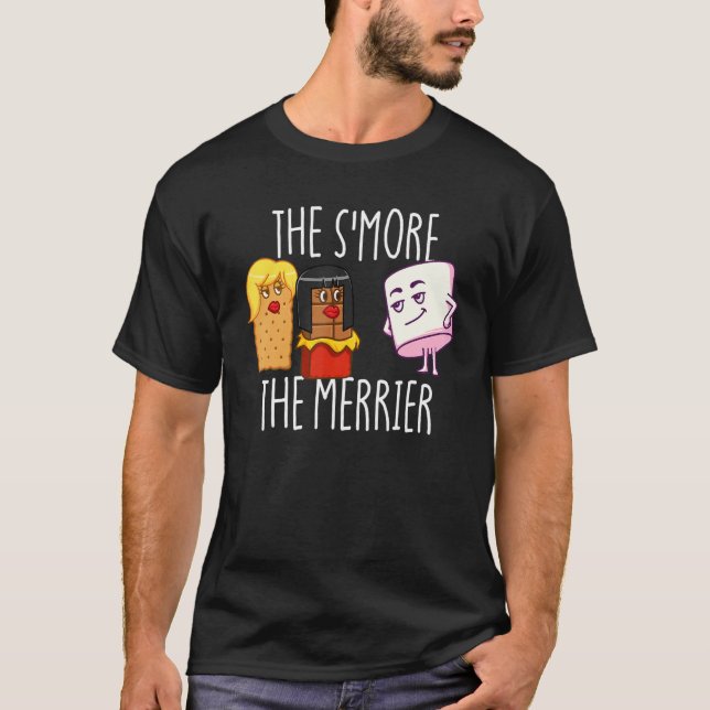 Camiseta The S'More The Merrier S'mores Marshmallow Smores (Anverso)