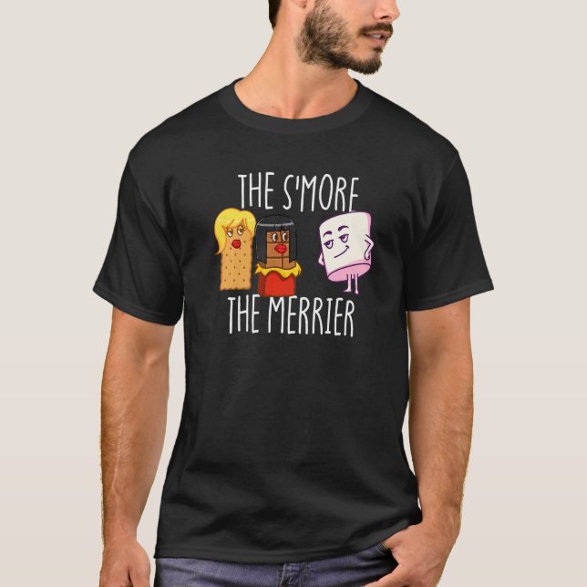 Camiseta The S'More The Merrier S'mores Marshmallow Smores  (Anverso)