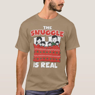 CAMISETA THE SNUGGLE IS REAL CHRISTMAS GIFT