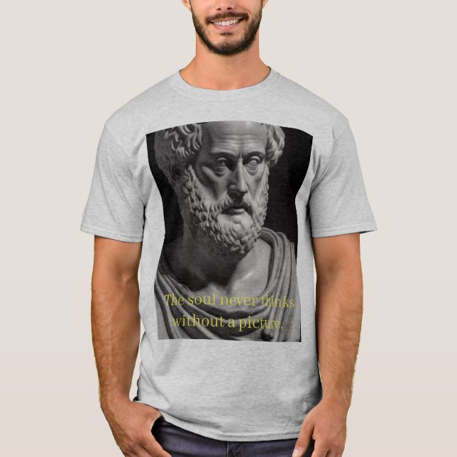 Camiseta The soul never thinks without a picture (Anverso)