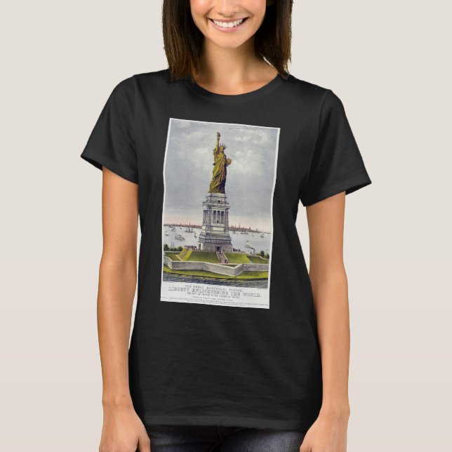 Camiseta The Statue of Liberty, The Great Bartholdi Statue (Anverso)
