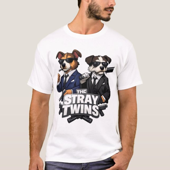 Camiseta The Stray Twins – British Dog Parody T-Shirt  (Anverso)