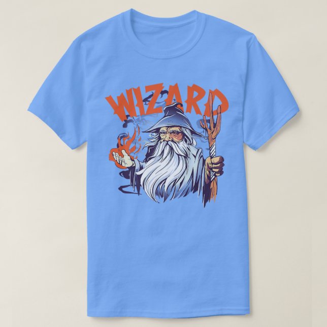 Camiseta The Strong Old Wizard Magical Power Wizard  (Diseño del anverso)