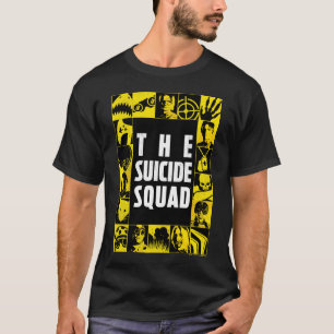 Camiseta The Suicide Squad   Yellow & Black Icon Blocks