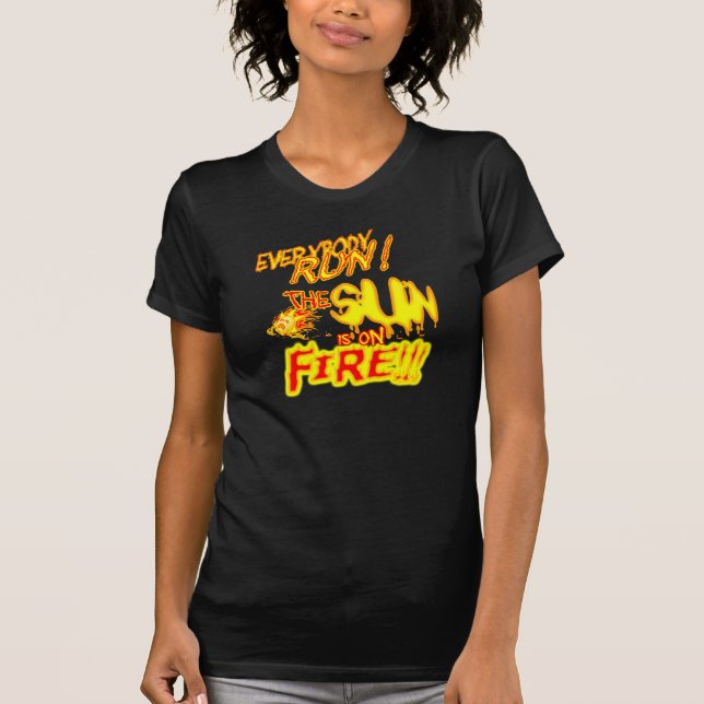 Camiseta The Sun se arde (Anverso)