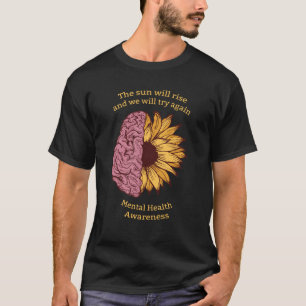 Camiseta The Sun subirá conciencia de la salud mental