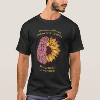Camiseta The Sun subirá conciencia de la salud mental