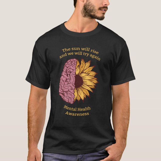 Camiseta The Sun subirá conciencia de la salud mental (Anverso)