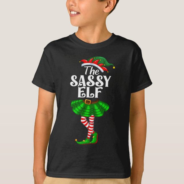 Camiseta The Sy Elf Xmas Funny Christmas Matching Family Pa (Anverso)