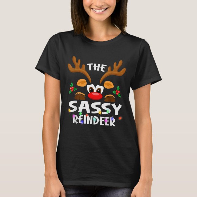 Camiseta The Sy Reindeer Christmas Men Women  (Anverso)