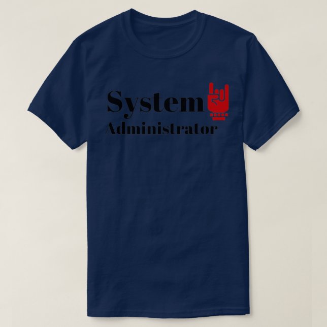 Camiseta The System Administrator 1 (Diseño del anverso)