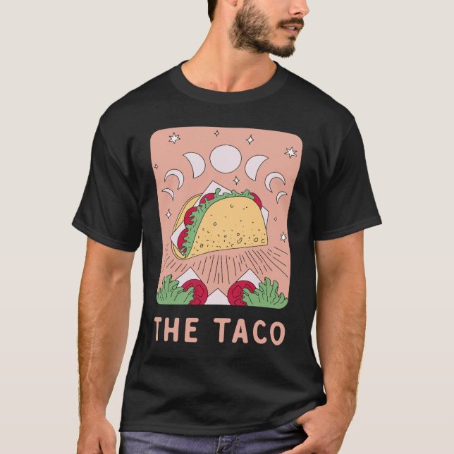 Camiseta The Taco Tarot Card   Mexican Food   Mystic (Anverso)