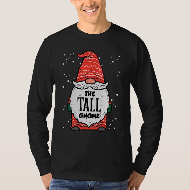 Camiseta The Tall Gnome Xmas Matching Christmas For Family  (Anverso)