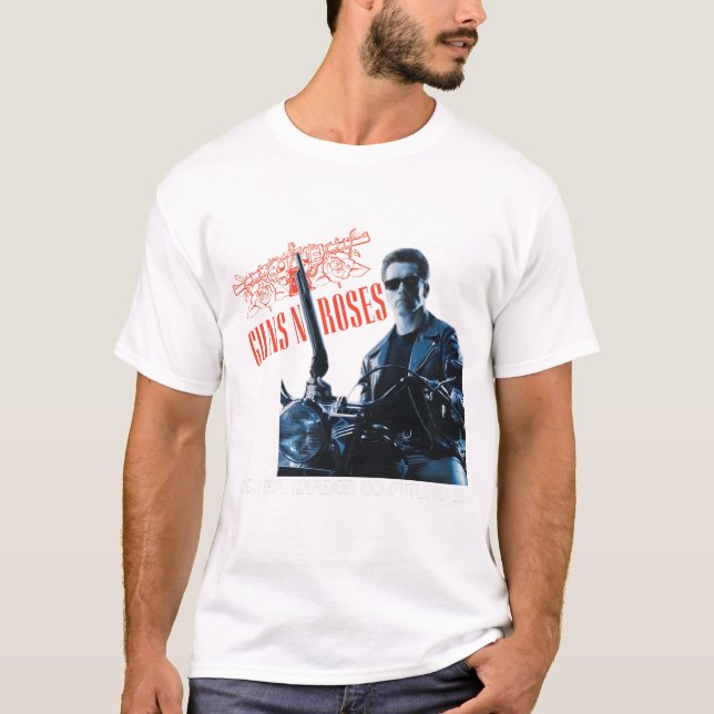 Camiseta The Terminator  and Guns N' Roses (Anverso)