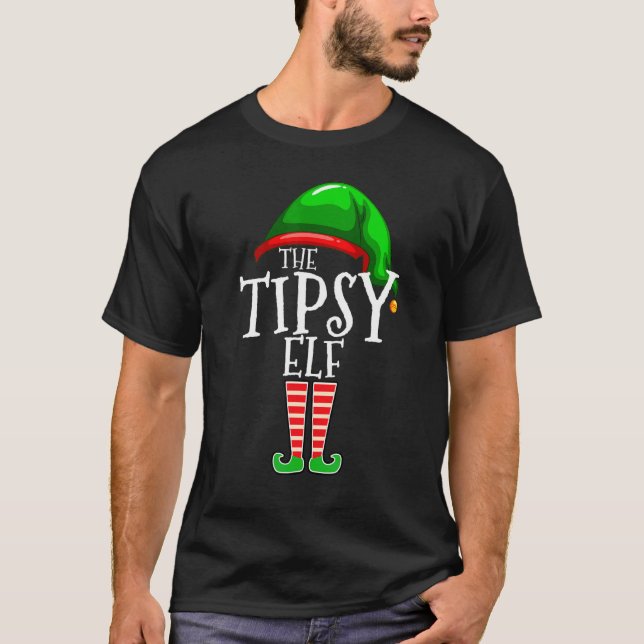 Camiseta The Tipsy Elf Family Matching Group Christmas   Dr (Anverso)