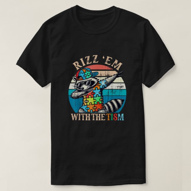 Camiseta The Tism Rizz - Unlocking Charisma Level (Diseño del anverso)