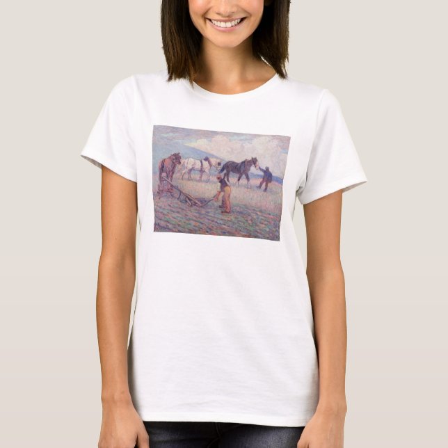 Camiseta The Turn-Rice Plow, c.1909 (aceite sobre lienzo) (Anverso)
